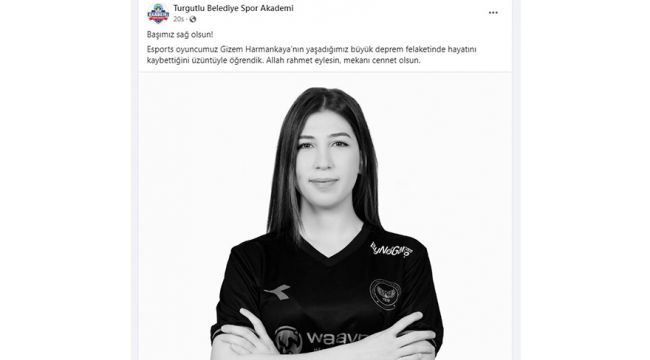 Turgutlu Belediyespor sporcusu depremde hayatını kaybetti