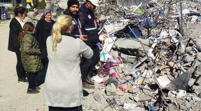 Turgutlulu mühendisler deprem bölgesinde