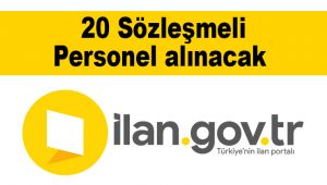 20 Sözleşmeli Personel alınacak 