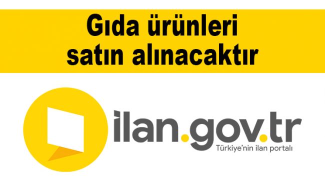 Gıda ürünleri satın alınacak