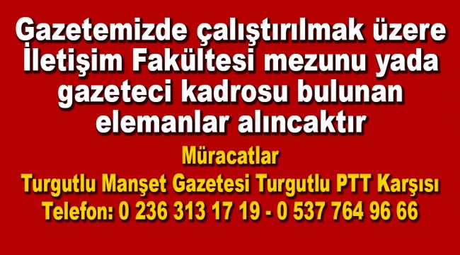 Manşet Gazetesinde Çalışacak Elemanlar Aranıyor