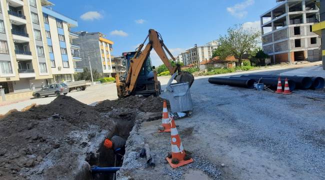 Atatürk Mahallesindeki Yeni Yerleşim Bölgesine İlave Yağmur Suyu Hattı
