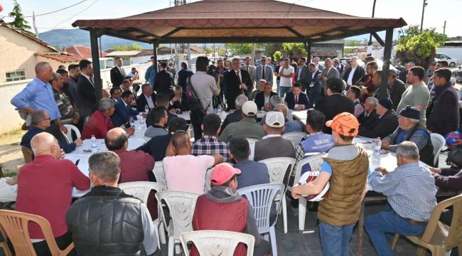 Başkan Ergün’e Çullugörece’de Sevgi Seli