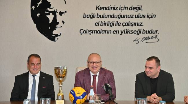 Başkan Ergün, Şampiyon Olan Voleybolcularla Buluştu