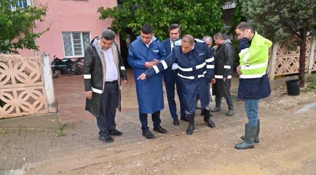 Genel Müdür Aslay, Sağanak Yağışın Etkili Olduğu Selendi’de İncelemelerde Bulundu
