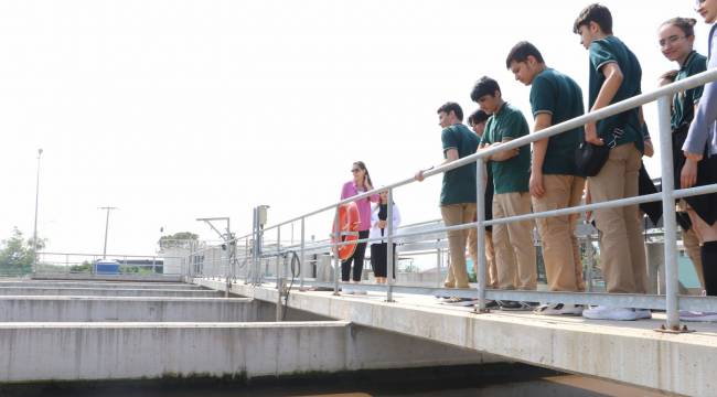 Manisa Fen Lisesi Öğrencileri Merkez Atıksu Arıtma Tesisini Gezdi