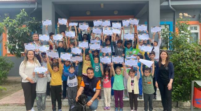 MİNİK TARZANLAR AFETE KARŞI BİLİNÇLENDİRİLİYOR