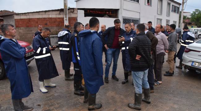 Saruhanlı'da Aşırı Yağışlardan Etkilenen Vatandaşların Yardımına Büyükşehir ve MASKİ Koştu