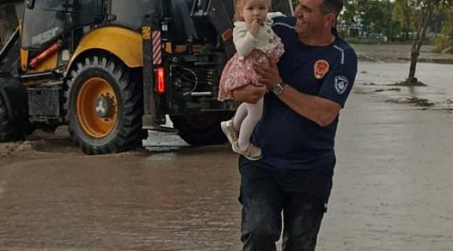 Saruhanlı'da Sağanak Etkili Oldu