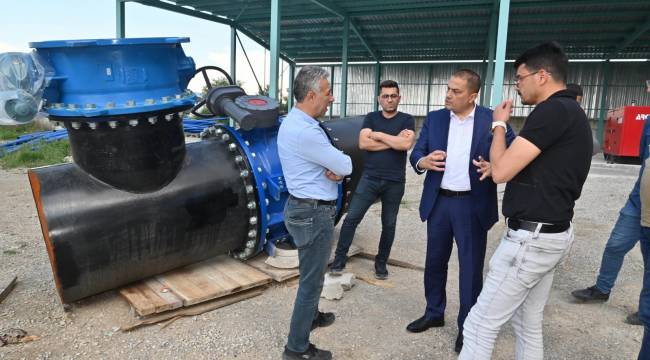 12 Milyonluk İçme Suyu Çelik Hattı Devreye Alınıyor