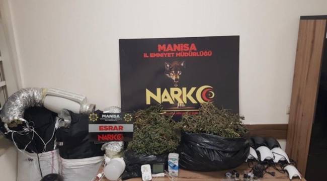 Manisa'da Uyuşturucu Operasyonu 1 kişi tutuklandı