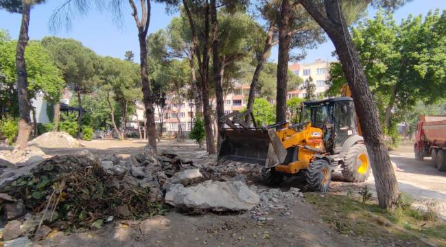 Soma 13 Eylül Parkı’nda Çalışmalar İlerliyor
