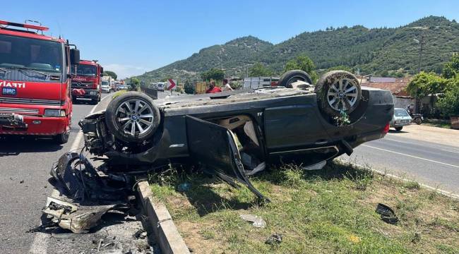 TURGUTLU’DA OTOBÜS KAZASI 5 YARALI