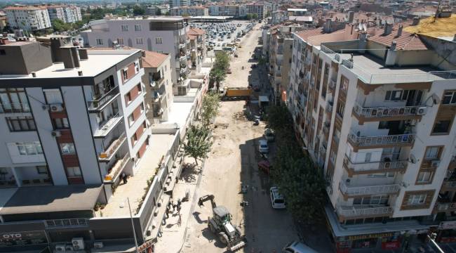 2. Etap Prestij Cadde Düzenlemesi İçin Üstyapı Çalışması Başladı