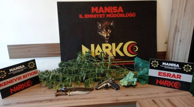 MANİSA'DA UYUŞURUCU OPERASYONU 3 GÖZALTI