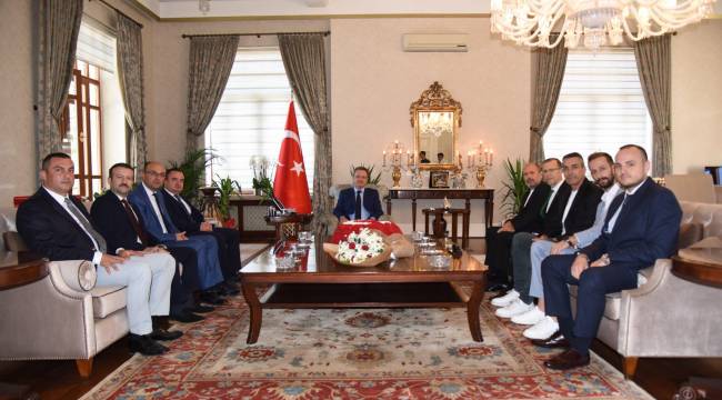 Manisa BBSK’dan, Manisa Valisi Enver Ünlü’ye Hayırlı Olsun Ziyareti