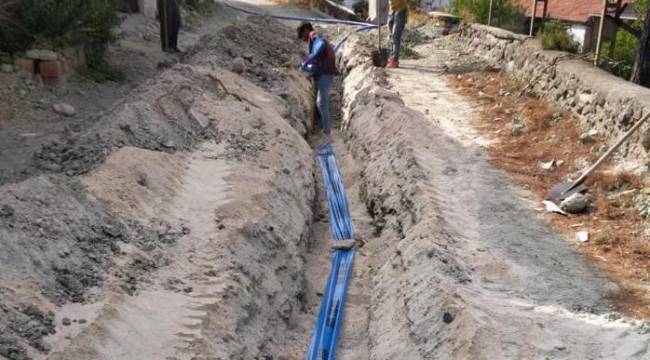 Saruhanlı’nın Kırsal Mahallelerinde Altyapı Çalışmaları Sürüyor