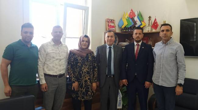 Turgutlu Arnavut Kültür Derneği'nden Kaymakam Kapankaya'ya ziyaret