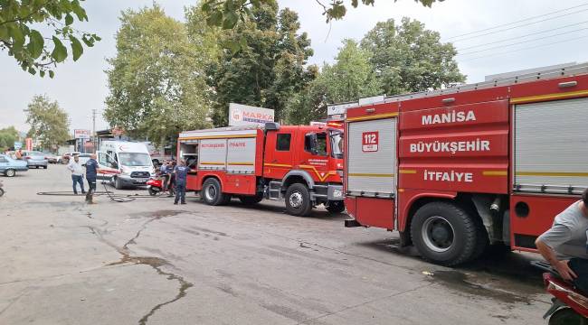 Turgutlu'da iş yeri yangını