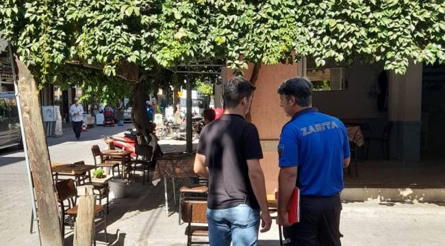 Turgutlu’da Zabıta Ekiplerinden Kaldırım ve Yol İşgali Denetimi