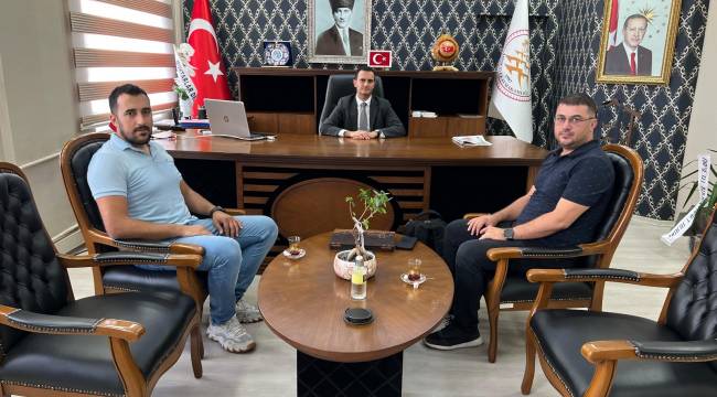 Ahmetli Kaymakamı Temur'u Ziyaret Ettik