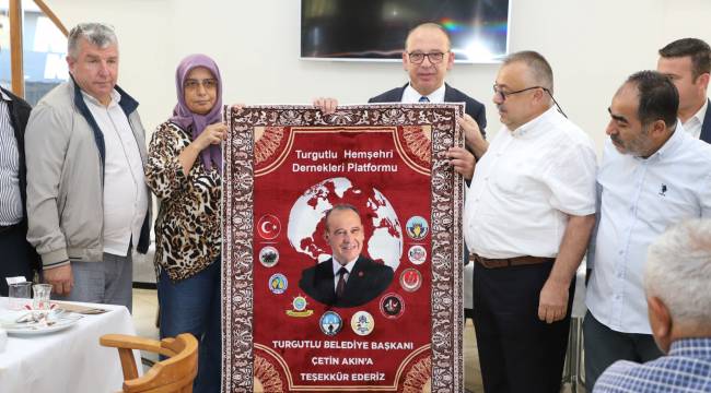 Hemşehri Dernekleri Başkanlarından Başkan Çetin Akın ve Ekibine Teşekkür