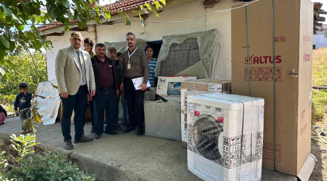 Manisa Büyükşehir, Evi yanan vatandaşın yüzünü güldürdü