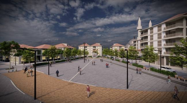 Sarıgöl’ün Kent Meydanı Projesinde Yer Teslimi Yapıldı