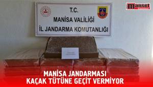 MANİSA JANDARMASI KAÇAK TÜTÜNE GEÇİT VERMİYOR