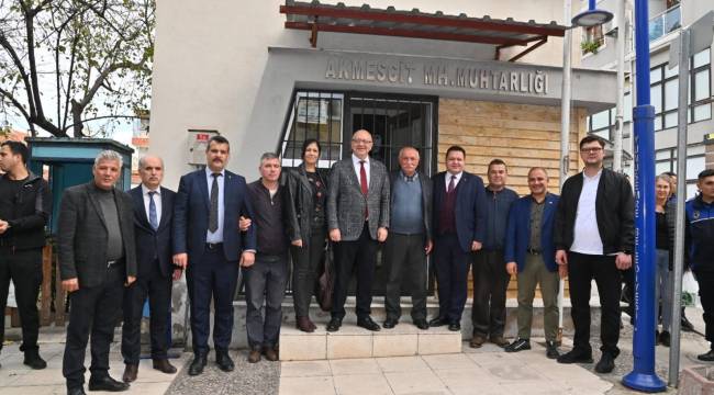 Başkan Ergün Akmescit’te Vatandaşlarla Buluştu
