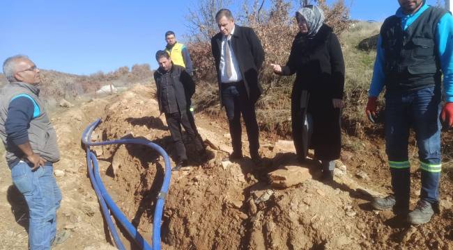 Battalmustafa Mahallesinde İçme Suyu Hattının Yönü Değiştirildi