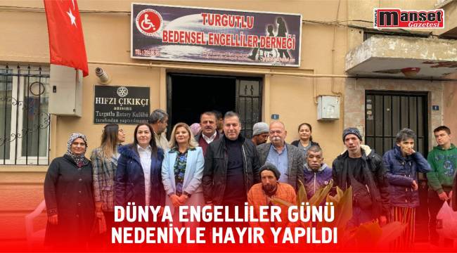 DÜNYA ENGELLİLER GÜNÜ NEDENİYLE HAYIR YAPILDI  