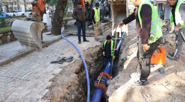 Kumludere Caddesi’nin Altyapı Çalışmaları Devam Ediyor