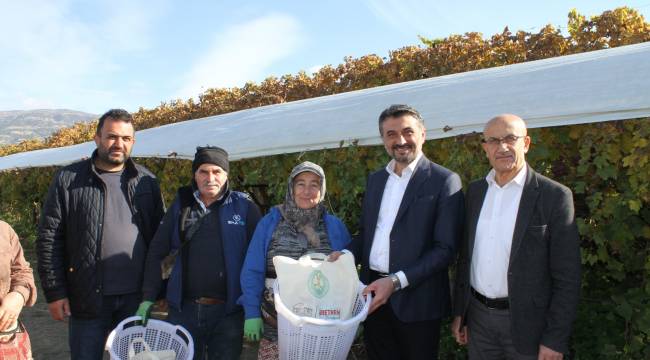 Sarıgöl'de Üzüm İşçilerine Koruyucu Malzeme Dağıtıldı