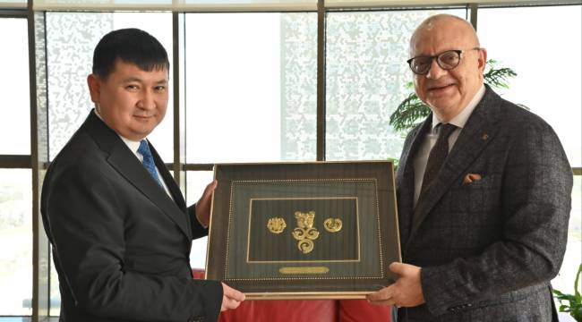 Başkan Ergün Kazakistan İstanbul Başkonsolosunu Konuk Etti