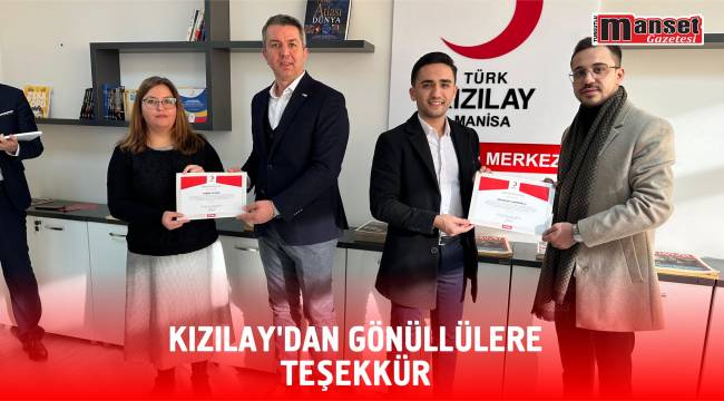 Kızılay'dan Gönüllülere Teşekkür