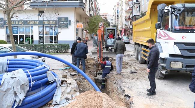 Nişancıpaşa Mahallesinde İçme Suyu Şebeke Hattı İmalatı Sürüyor