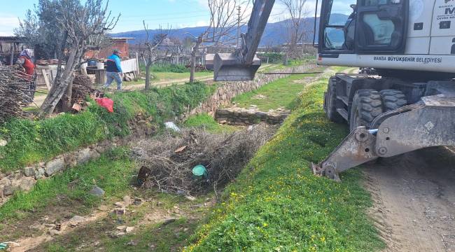 Cumhuriyet Mahallesinde Dere Temizliği