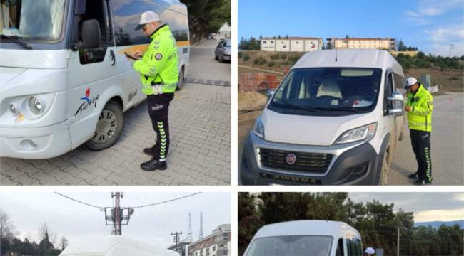 Manisa’da Okul Servisleri Denetlendi