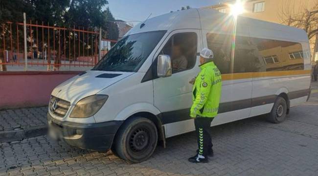 Manisa’da Okul Servislerine Yönelik Denetim Yapıldı