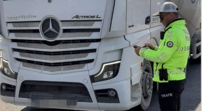 Manisa’da Yük Taşıyan Araçlara Yönelik Denetim Yapıldı