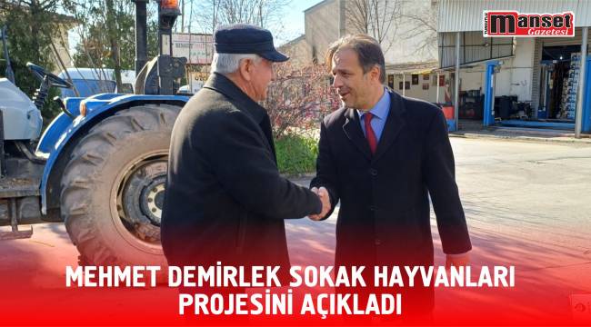 Mehmet Demirlek Sokak Hayvanları Projesini Açıkladı