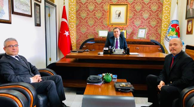 THK Müdürü Bahadır Civa, Kaymakam Kapankaya’yı Ziyaret Etti