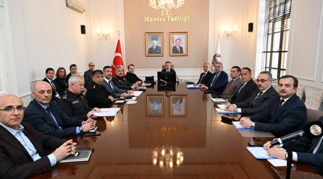 Vali Ünlü Başkanlığında Seçim Güvenliği Toplantısı Yapıldı