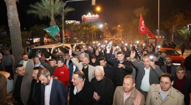 Yunus Oğan 3 bin kişiyle Gardalya’ya yürüdü