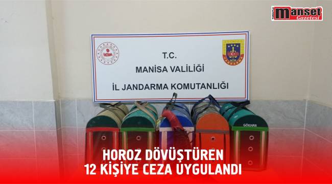 Horoz Dövüştüren 12 Kişiye Ceza Uygulandı