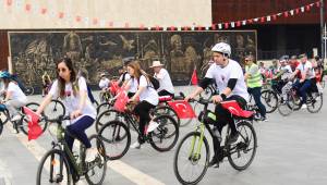 YUNUSEMRE'DE PEDALLAR 19 MAYIS İÇİN ÇEVRİLDİ