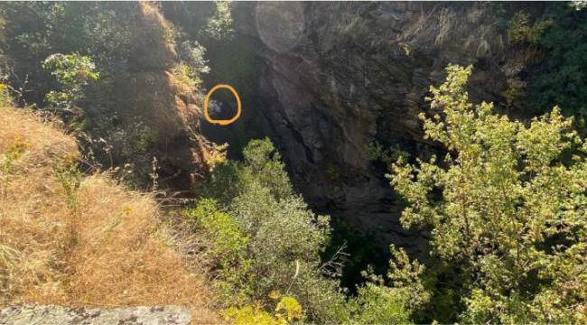 Manisa’da Uçurumdan Düşen Vatandaş Kurtarıldı