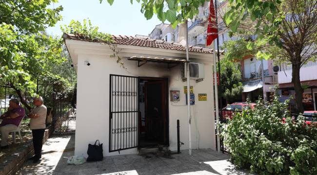 BAŞKAN DURBAY KUNDAKLANAN MUHTARLIK BİNASINI ZİYARET ETTİ