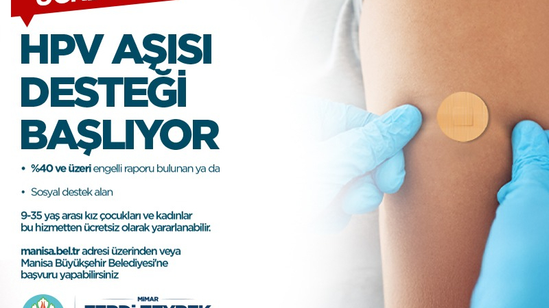 Büyükşehir’den HPV Aşısı Desteği
